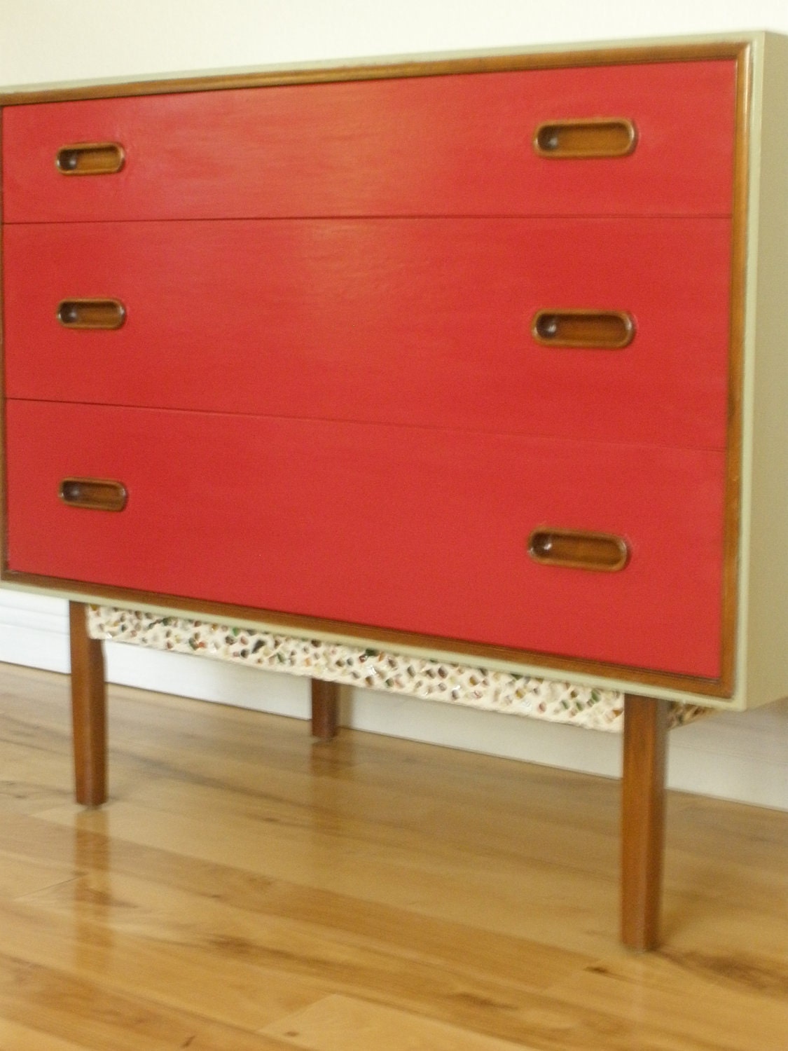 Mid Century Three Drawer Dresser