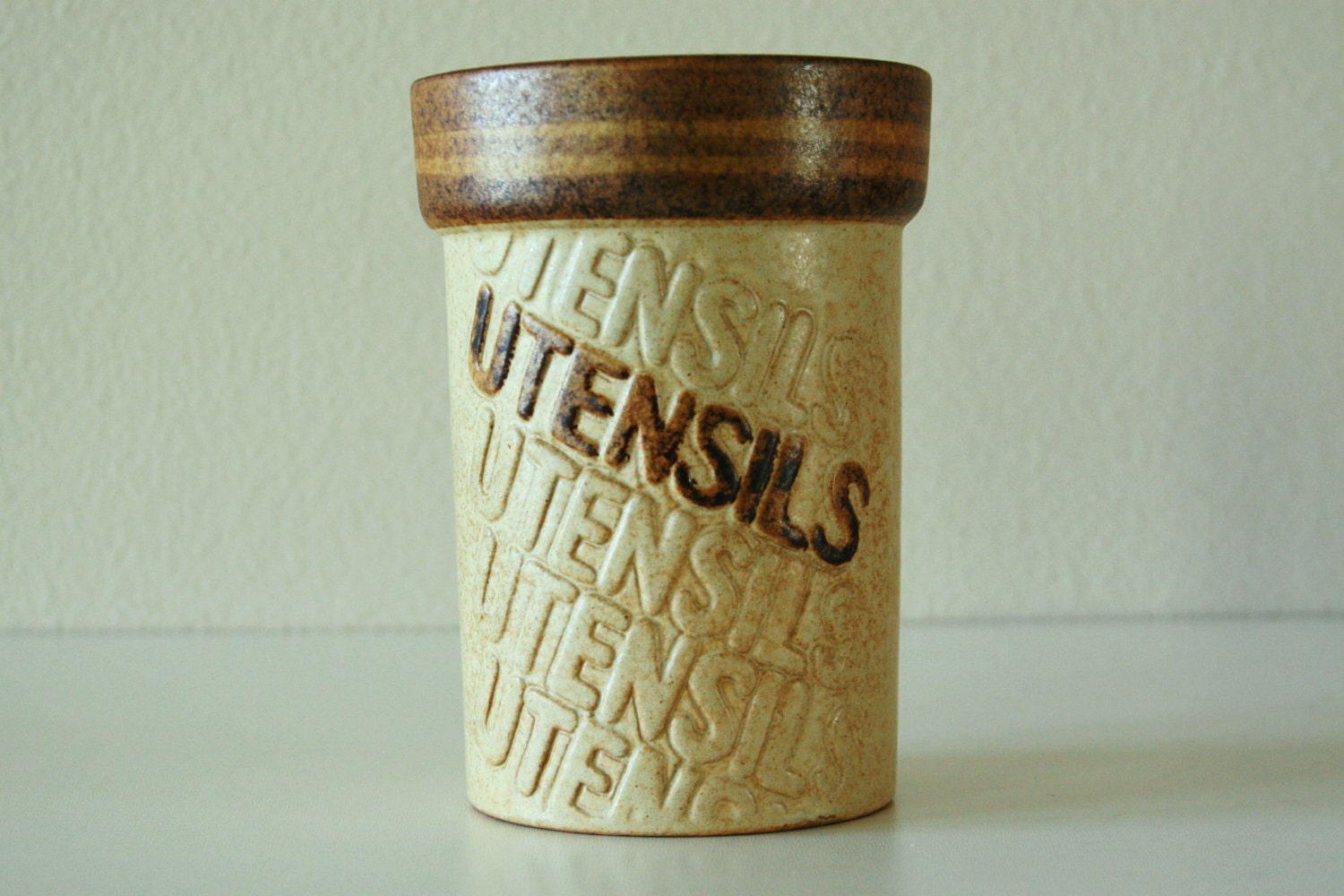Vintage pottery Utensils jar