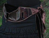 Pretty Velvet - Festival Pocket Belt - Utility belt - Steampunk Inspired - Burlesque