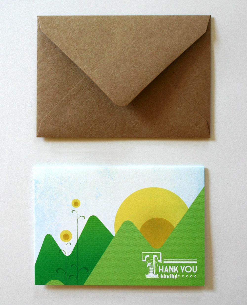 Sunny Hills Thank You Cards - Set of 50