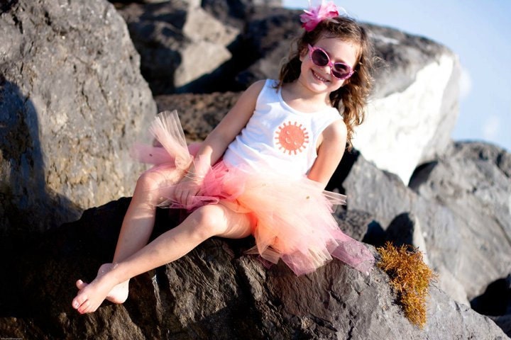 Atutudes Coral Mermaid Tutu for Little Girls