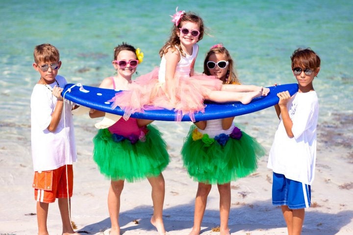 Atutudes Coral Mermaid Tutu for Little Girls