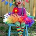 Atutudes Circus Clown Rainbow Pettitutu