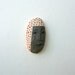 original painted stone rock FACE, mixed media souvenir