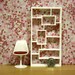 Modern Miniature Dollhouse Bookcase/Room Divider in 1:12, One Inch Scale, "RC" Bookcase