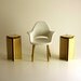 Modern End Table Set in Bamboo, Dollhouse Miniature Furniture in 1:12, One Inch Scale, "Simplism" End Tables Set of 2