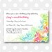 Printable Birthday Party Invitation - Modern Flourish
