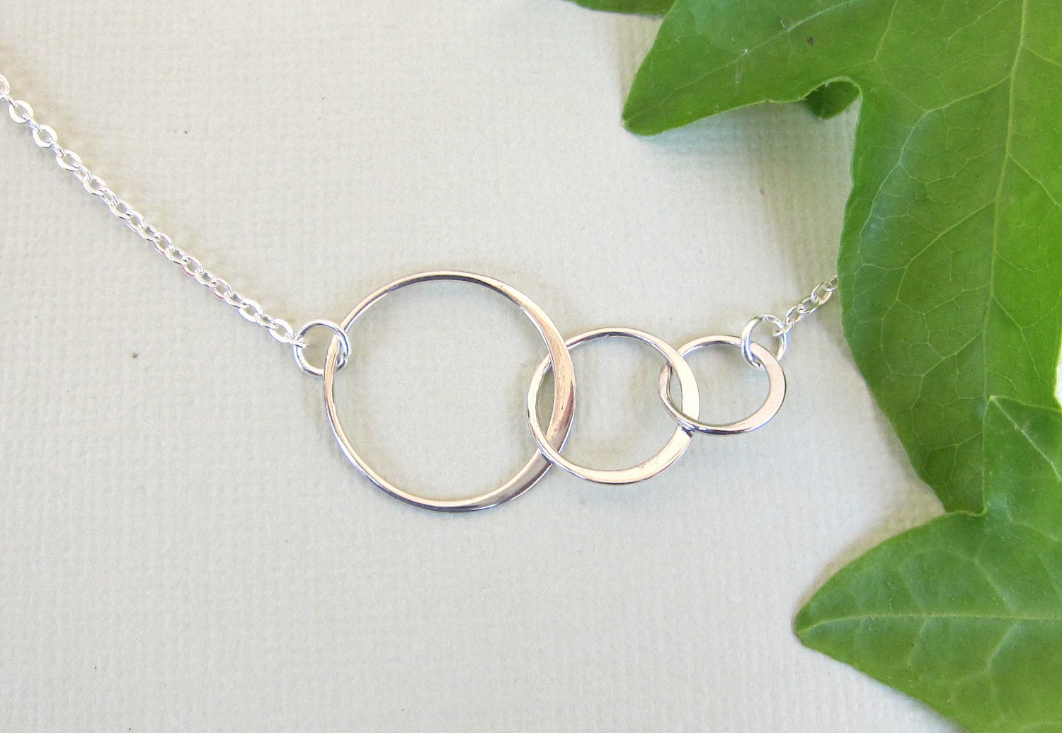 Silver Circles Necklace