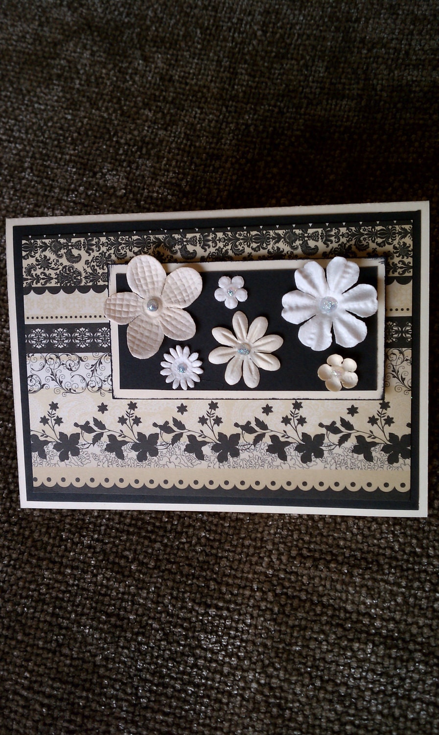 Black and White Happy Birthday Card