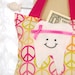 Girls Tooth Fairy Pillow Tooth Fairy Gift in Peace Sign Print