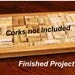 Wine Cork Trivet Hot Plate Handmade in Oak Hardwood