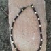 Men's Root Beer and Brass Choker Necklace