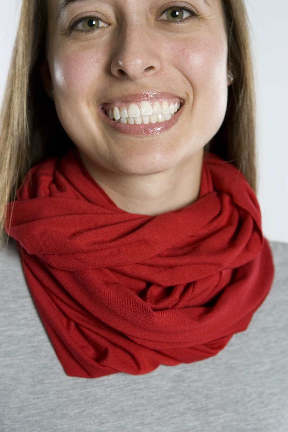 Infinity Scarf in Fire Engine Red
