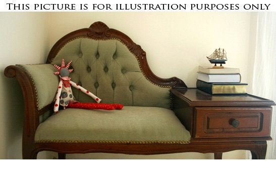 Plush - funky handmade doll With coll Haircut in Natural earth tones,Blue, turquoise, orange and red flowers