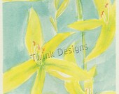 Yawning Lilies  TN03 - 3 1/2 X 5