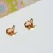 Rose Peach 4.8mm Swarovski Crystal Surgical Steel Stud Earrings