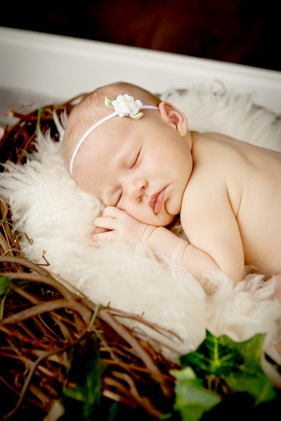 Baby headband, newborn headband, adult headband, child headband and photography prop SALE The single sprinkled- Rose headband