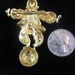 SALE - Vintage Articulated Rhinestone Clown Brooch