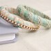Pretty Vintage Style Ribbon Wrapped Bangles, french ribbon, vintage lace, gift for her, bridesmaids bangles, shabby chic bangles