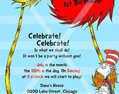 Dr. Seuss Birthday Invitation - PRINTABLE INVITATION DESIGN