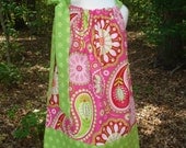 Girls Pillowcase Dress Gypsy Bandana Collection Pink Paisley sizes 6 month-4T by Baby Harrill