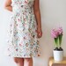 Vintage inspired bridesmaid dress flower dress, cotton dress, spring summer dress