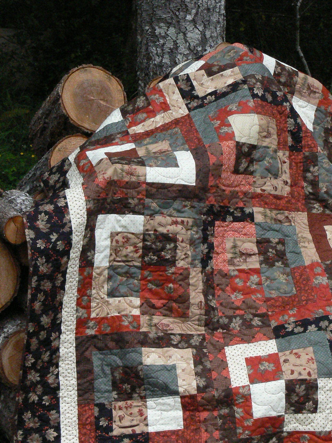 RESERVED A Simpler Time Fall Homemade Quilt