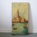 Vintage Landscape Painting - European Grand Tour, Unframed Canvas 10 x 20