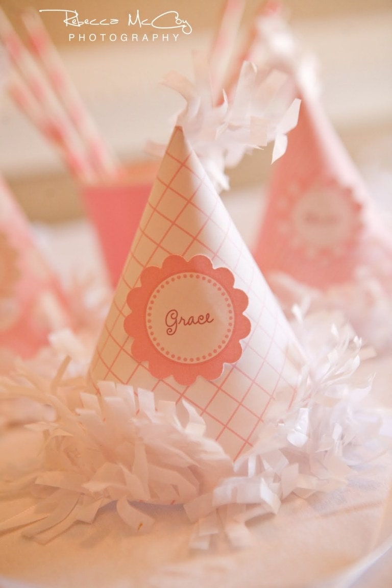 pink party hat collection