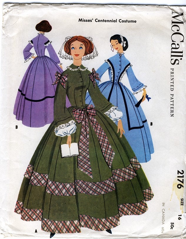 McCall's 2176 (1957) | Costume patterns, Costume sewing patterns