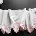 French Vintage Hand Embroidered Self-Edging or Curtain Valence