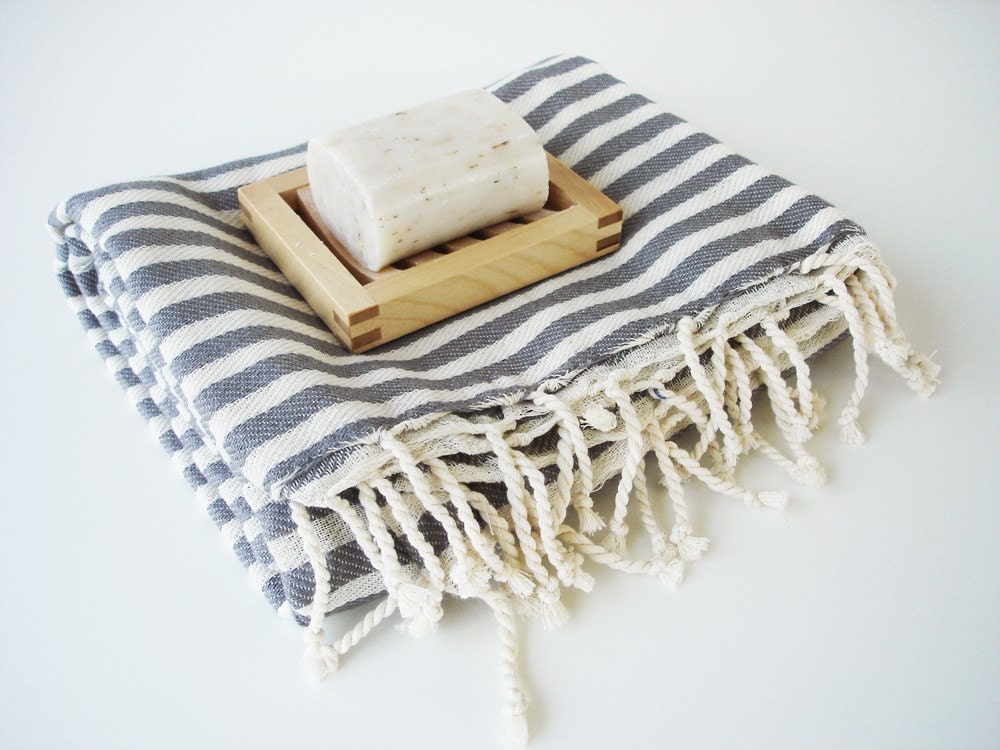 Turkish BATH Towel Peshtemal - Gray