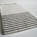 Turkish BATH Towel Peshtemal - Natural LINEN - Light Gray Striped