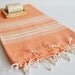 Turkish BATH Towel - Classic Peshtemal - Light coral