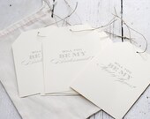 Sweet Set of Will You Be My Bridesmaid Tags