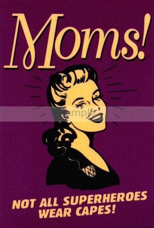 Handmade Retro Funny Humorous Moms Super Heroes Sign PDF Cross Stitch Pattern crochet Afghan Hand Embroidery Needle Craft