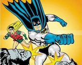 Handmade Cross Stitch Pattern Comic Pop Art Batman and Robin Cartoon Poster Picture PDF