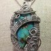 Wire-wrapped Turquoise Pendant