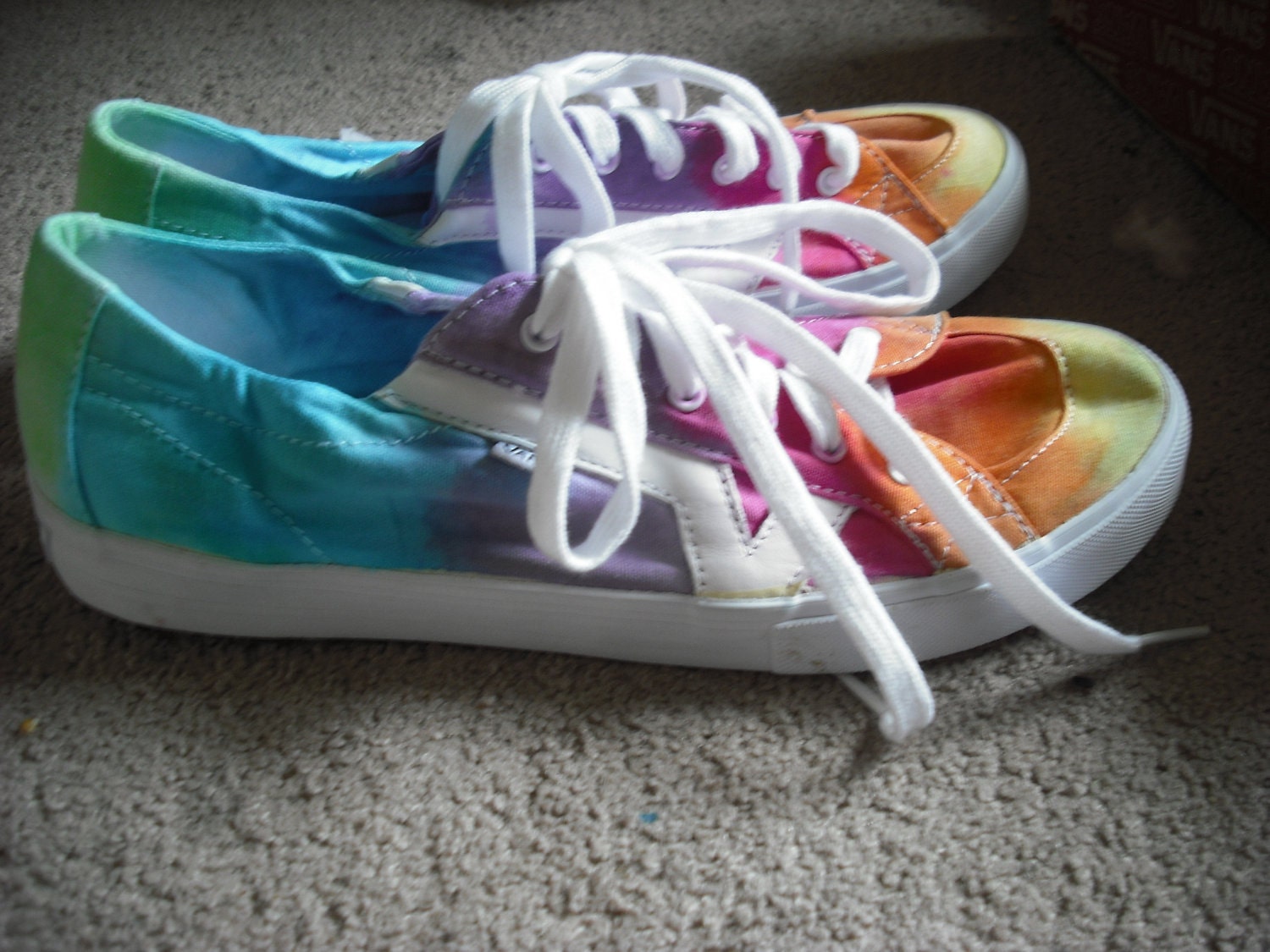 Tie dye Vans shoes