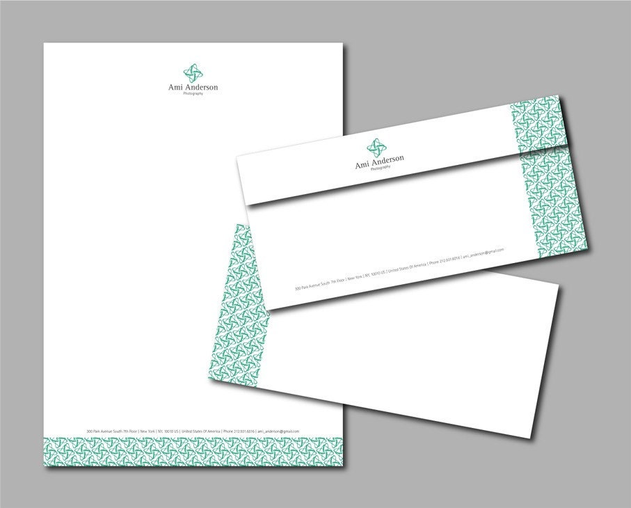 Stationary Set - Personalized with your Initial Letter - Letterhead and Envelope