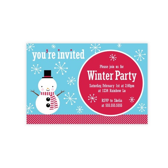 Winterland Wonderland Invitation Printable Il_570xn