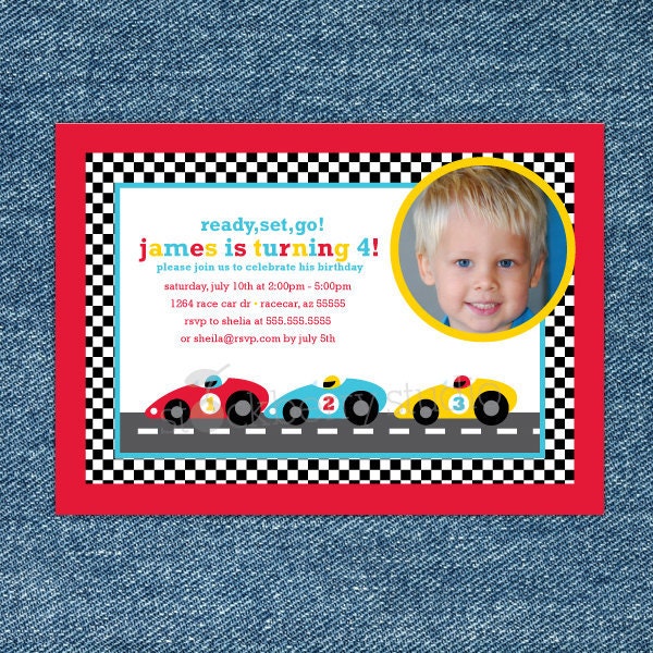Race Car Birthday Printable Invitations Il_570xn