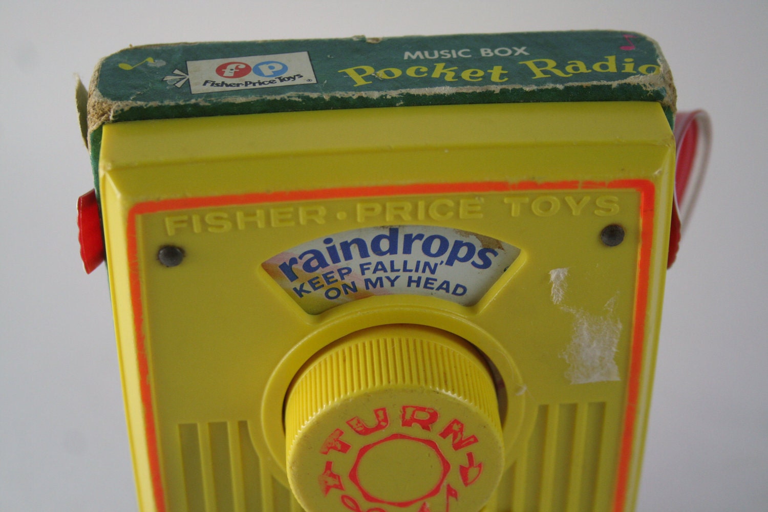 Vintage 1970s Fisher Price Pocket Radio - Raindrops Keep Fallin' On My Head