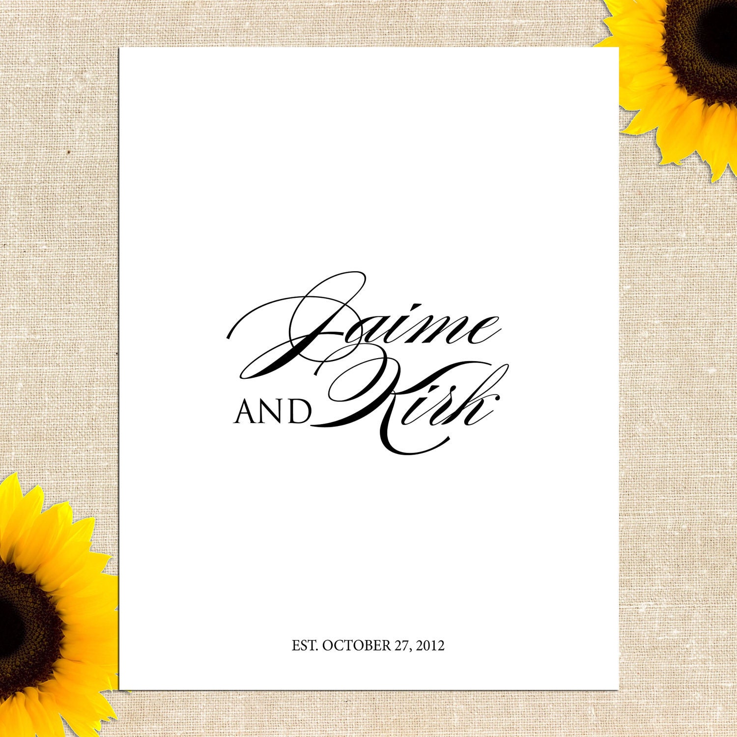 DIY PRINTABLE Manhattan Custom Wedding Poster with Wedding Date -- Guestbook