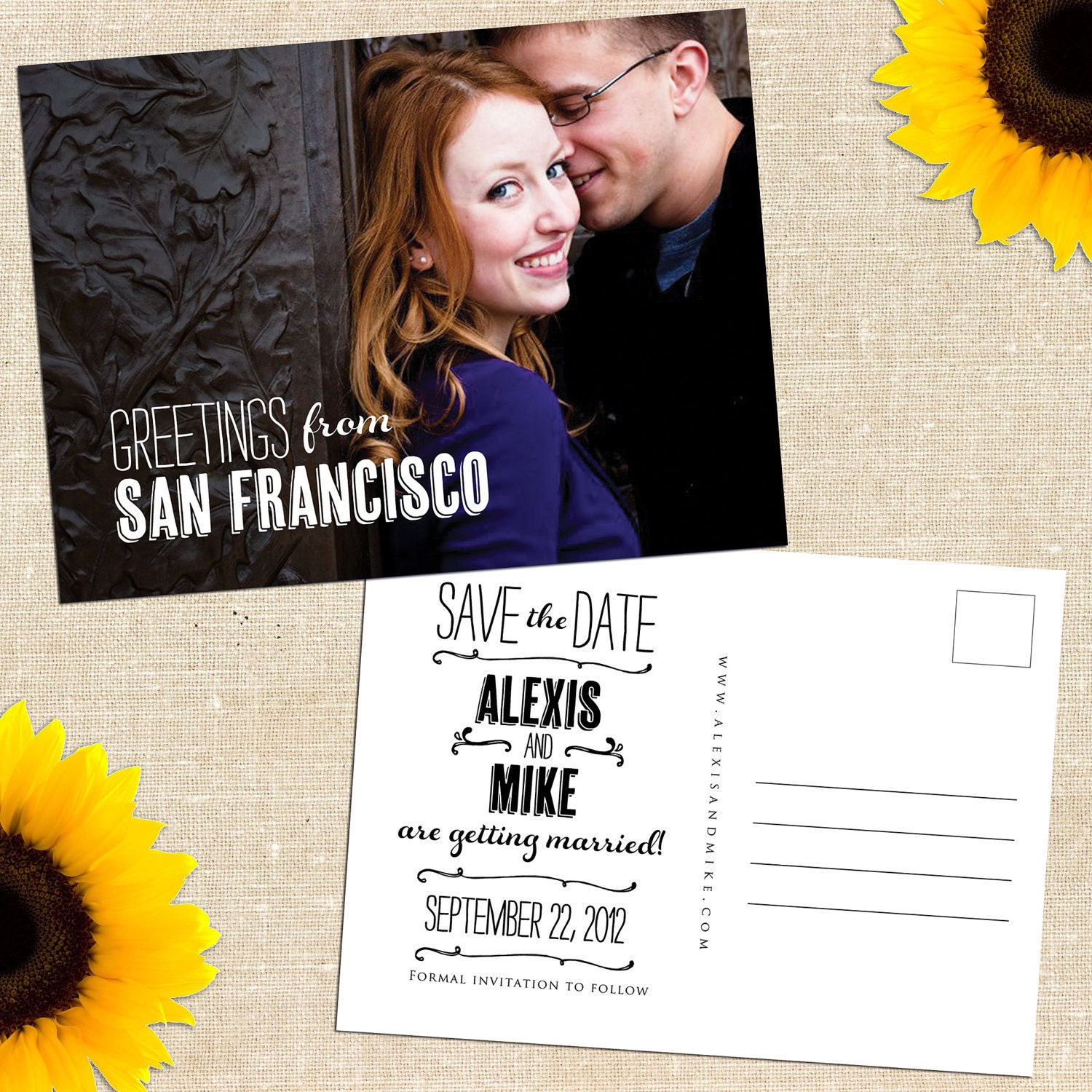 Alexis Photo Save the Date Postcard DIY PRINTABLE