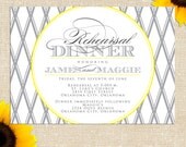 Lattice Rehearsal Dinner Invitation DIY PRINTABLE