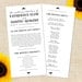 Calligraphy Wedding Program DIY PRINTABLE