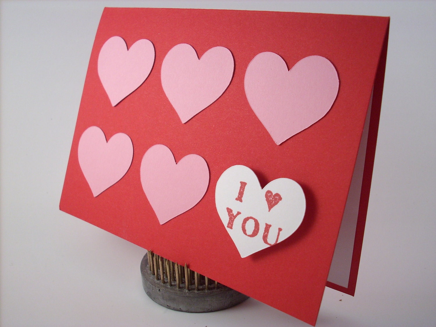 Valentine's Day Card- Conversation Heart I Love You Card FREE SHIPPING