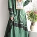 How to show/loose drawstring big V collar dress/4 colors/custom made