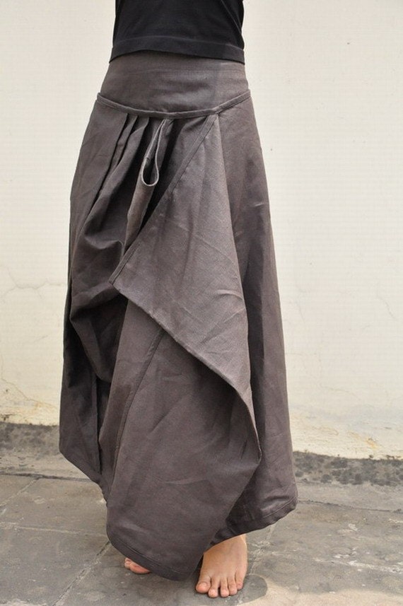 Steps to happiness/womens clothing/plus size/petite/linen skirt/ankle skirt/4 colors/custom made--Reserved list for dear Artsc1